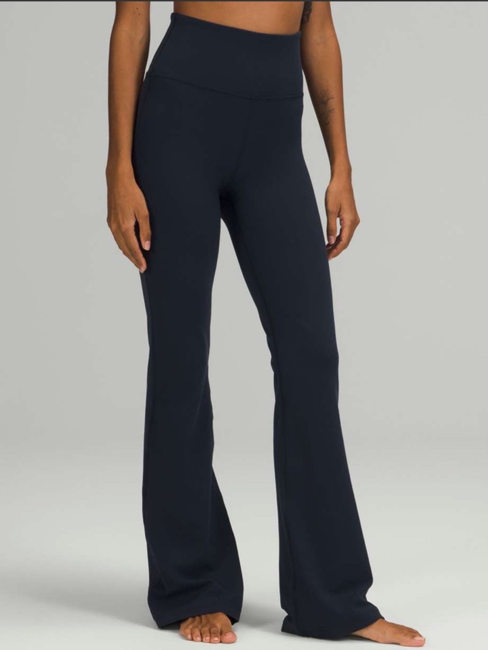 Lululemon Groove Super High Rise Flared Pant Nulu True Navy Blue 10
